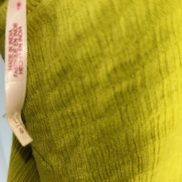 Free People Green MIDI Assymetrical Hem Dress(Size Large) - Picture 9 of 9